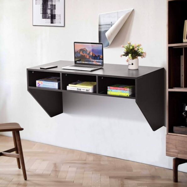 13 Best Computer Tables for a Home with an Open Floor Plan 5 Floating Wall Mounted Desk