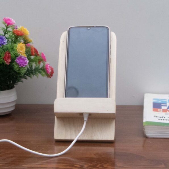 08 Best Phone Charging Racks For Small Spaces 6 Wooden Mobile Stand Elegance For Your Device 02