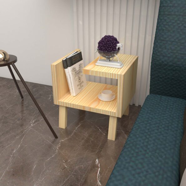 Style Your Living Room with 08 Statement Furniture 9 A Wooden Side Table