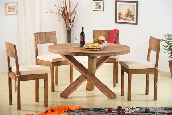 Best 07 Wooden Dining Tables With Chair 5 Round Dining Tables