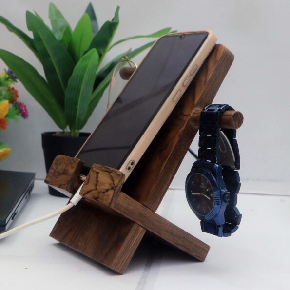 07 Best Phone Charging Racks For Offices 5 Wooden Mobile Stand Elegance For Your Device 03