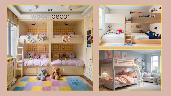 Colourful Beds For A Bright Kids Bedroom 4 Bunk Beds