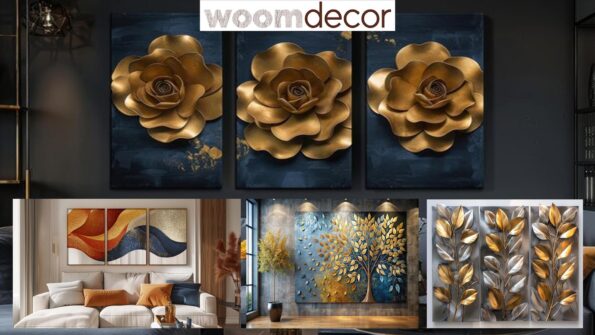12 Wall Art For A Glamorous Home Decor Style 2 Metallic Wall Art