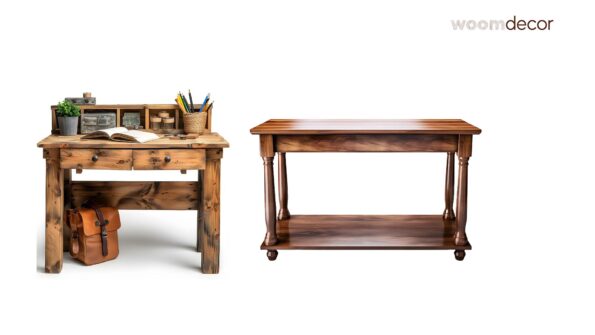 Best 10 Wooden Study Tables For Kids' Homework 9 Rustic Wooden Study Tables