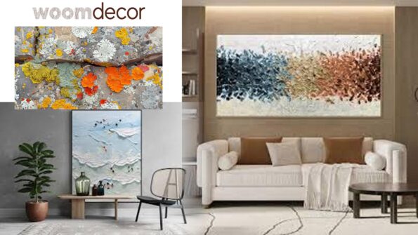 12 Wall Art For A Glamorous Home Decor Style 10 Textured Canvas Art