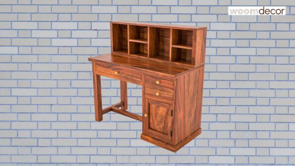 Best 10 Wooden Study Tables For Kids' Homework 5 Wooden Study Tables with Hutch