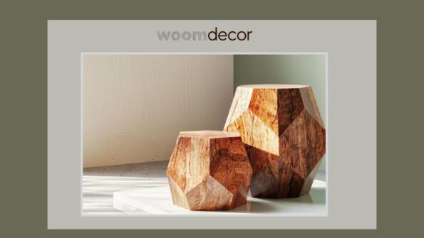 20 Unique DIY Tables To Add Charm To Any Room 8 Geometric Wooden Side Table