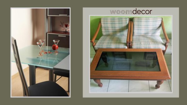 20 Unique DIY Tables To Add Charm To Any Room 9 Glass and Wood Combination Table