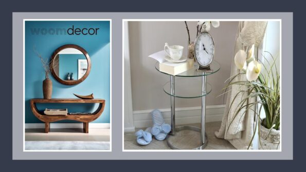 20 Unique DIY Tables To Add Charm To Any Room 19 Mirror Top Side Table