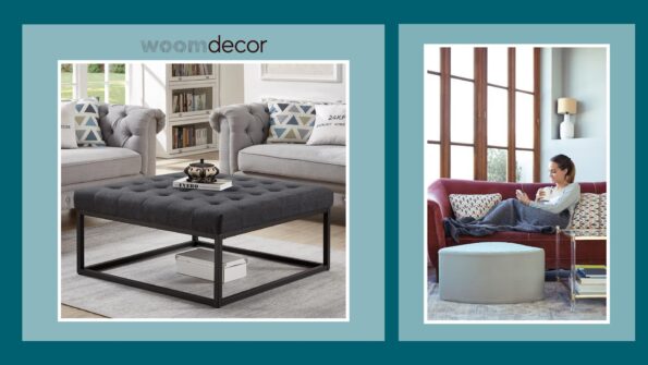 08 Stylish Ottoman Coffee Table For Extra Seating 4 Tufted Ottoman Coffee Table
