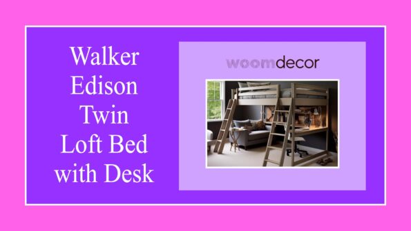 Bunk Beds With Built-In Desks For Kids 10 Walker Edison Twin Loft Bed with Desk