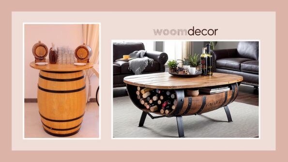 20 Unique DIY Tables To Add Charm To Any Room 21 Wine Barrel Table
