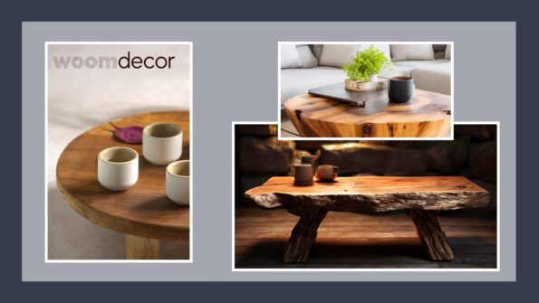 20 Unique DIY Tables To Add Charm To Any Room 18 Wood Slab Coffee Table