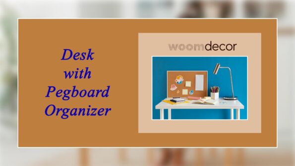Scandinavian-Inspired Study Tables For Kids 14 Desk with Pegboard Organizer