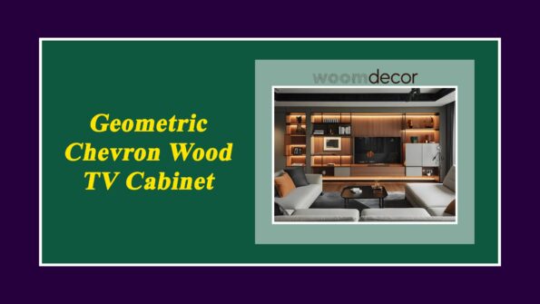 09 Geometric TV Cabinets Designs For Modern Homes 8 Geometric Chevron Wood TV Cabinet