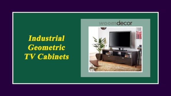 09 Geometric TV Cabinets Designs For Modern Homes 5 Industrial Geometric TV Cabinets
