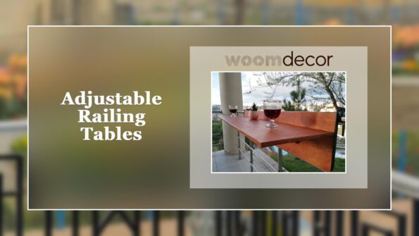 Balcony Railing Tables For Small Balconies 4 Adjustable Railing Tables