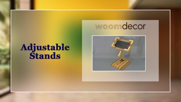 Wooden Charging Stand With Cable Management 8 Adjustable Stands 2
