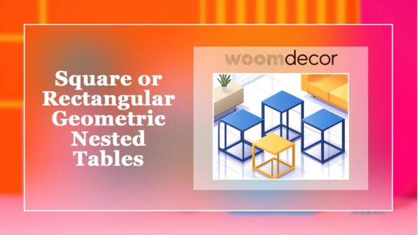 Geometric Design Nested Table For Living Room 5 SQUARE1
