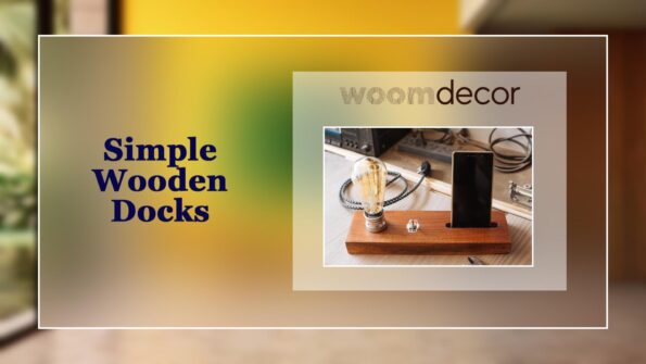 Wooden Charging Stand With Cable Management 4 Simple Wooden Docks