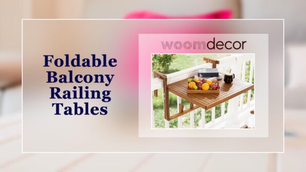 Balcony Railing Table For Outdoor Workspaces 4 Foldable Balcony Railing Tables