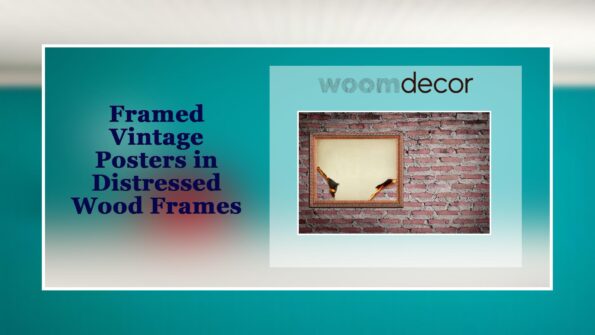 Buy Top 10 Wood Framed Artworks For Home 7 Framed Vintage Posters in Distressed Wood Frames