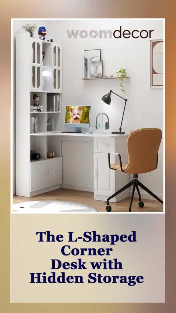 Best Study Tables With Hidden Storage 10 The L Shaped Corner Desk with Hidden Storage