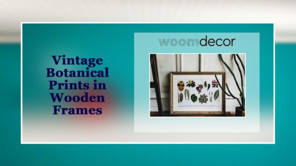 Buy Top 10 Wood Framed Artworks For Home 3 Vintage Botanical Prints in Wooden Frames