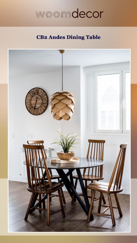 Best 05 Kitchen Tables For Open-Concept Living Spaces 8 CB2 Andes Dining Table