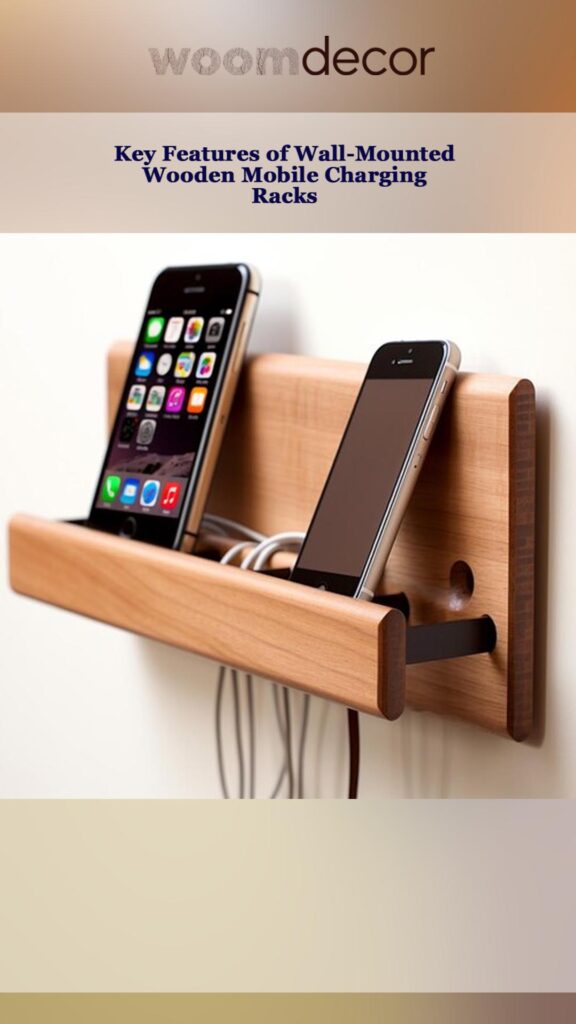 Wall-Mounted Wooden Mobile Charging Racks 5 Different Styles of Wall Mounted Wooden Mobile 1