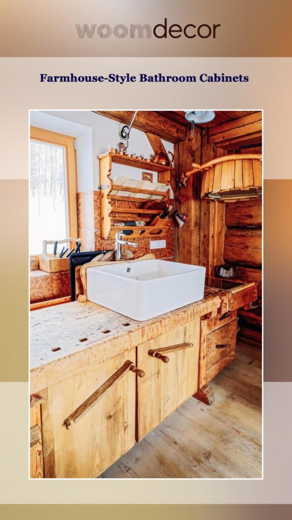 Farmhouse-Style Cabinets For A Cozy Look 6 Farmhouse Style Bathroom Cabinets