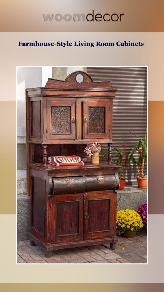 Farmhouse-Style Cabinets For A Cozy Look 7 Farmhouse Style Living Room Cabinets