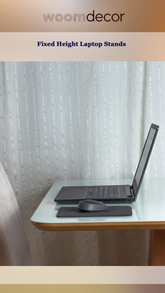 Minimalist Laptop Stand For Modern Workplaces 5 Fixed Height Laptop Stands