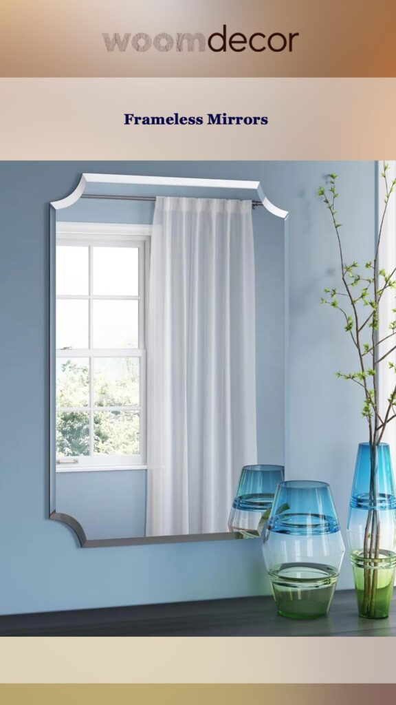 Waterproof Wall Mirror For Patios And Balconies 8 Frameless Mirrors