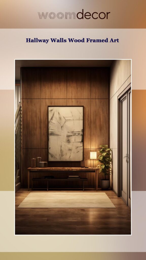 Wood Framed Art For Entryways And Hallways 6 Hallway Walls Wood Framed Art