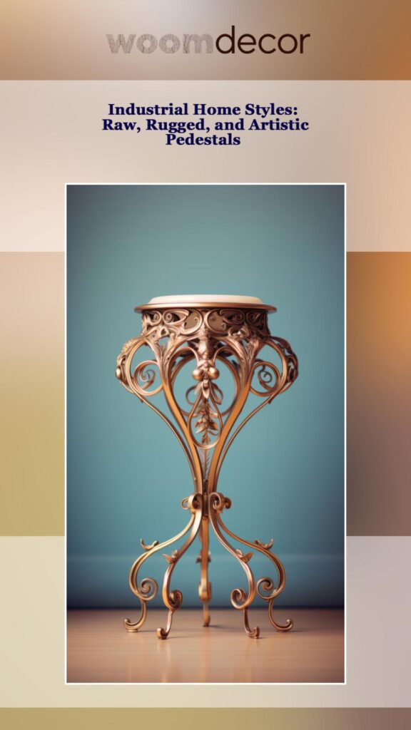Single Pedestals For Different Home Styles 5 Industrial Home Styles Raw Rugged and Artistic