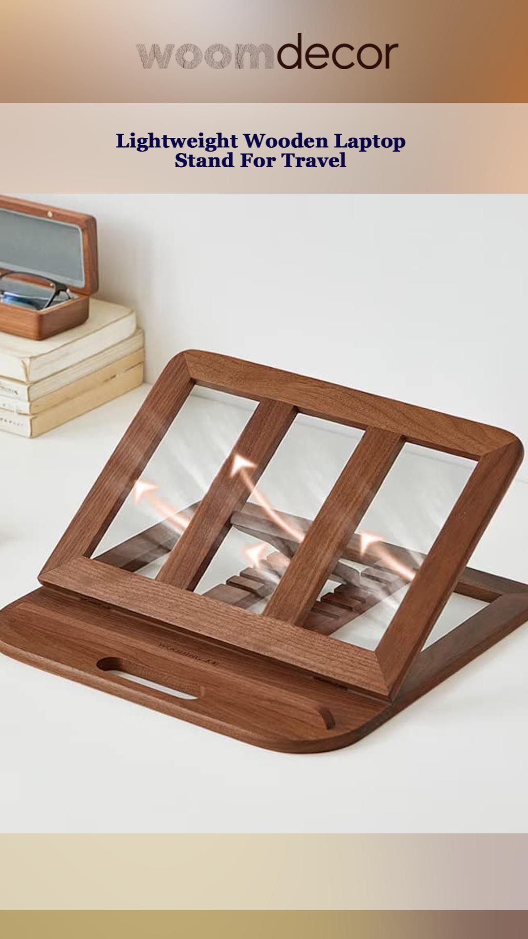Lightweight Wooden Laptop Stand