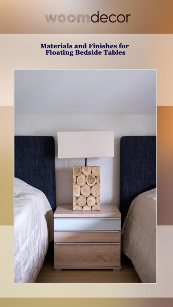 Floating Bedside Table For Compact Bedroom 8 Materials and Finishes for Floating Bedside Tables