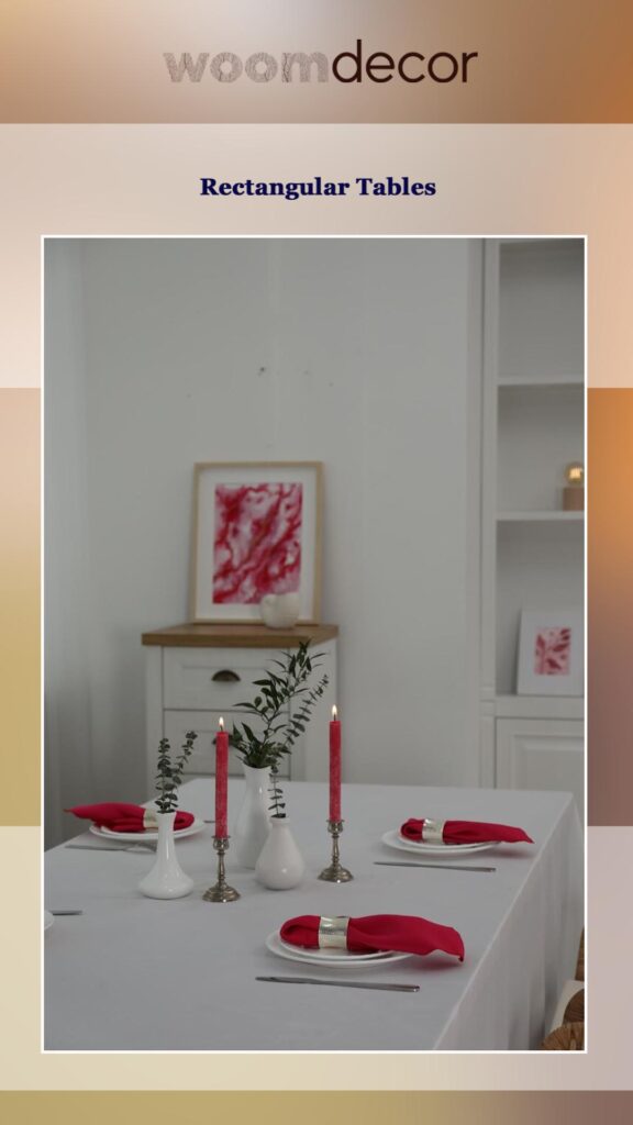 Dining Tables For Romantic Dinners At Home 6 Rectangular Tables