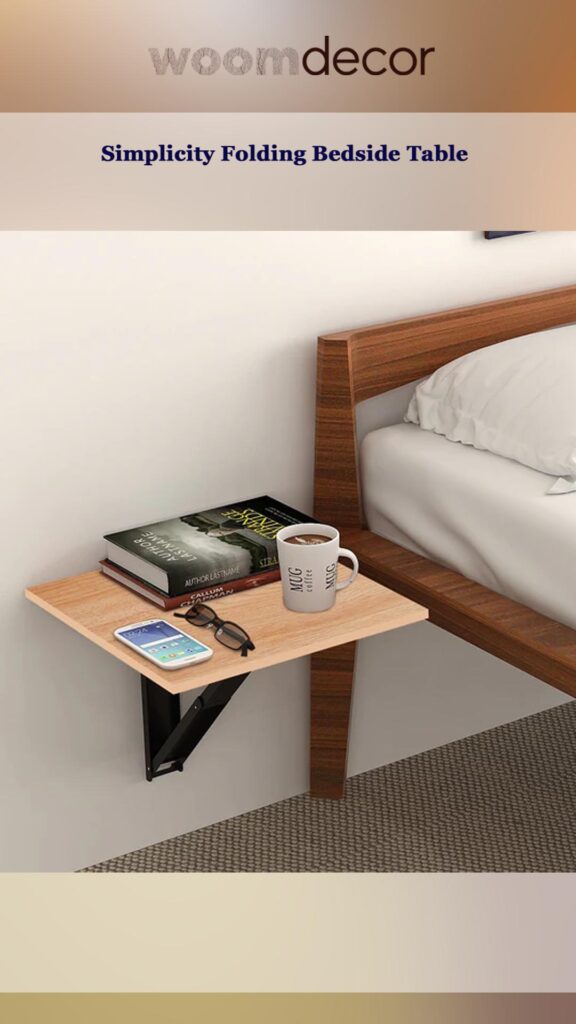 Foldable Bedside Tables For Easy Storage 6 Simplicity Folding Bedside Table
