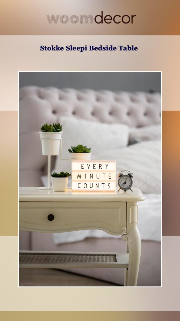 Child-Safe Bedside Table With Rounded Edges 4 Stokke Sleepi Bedside Table