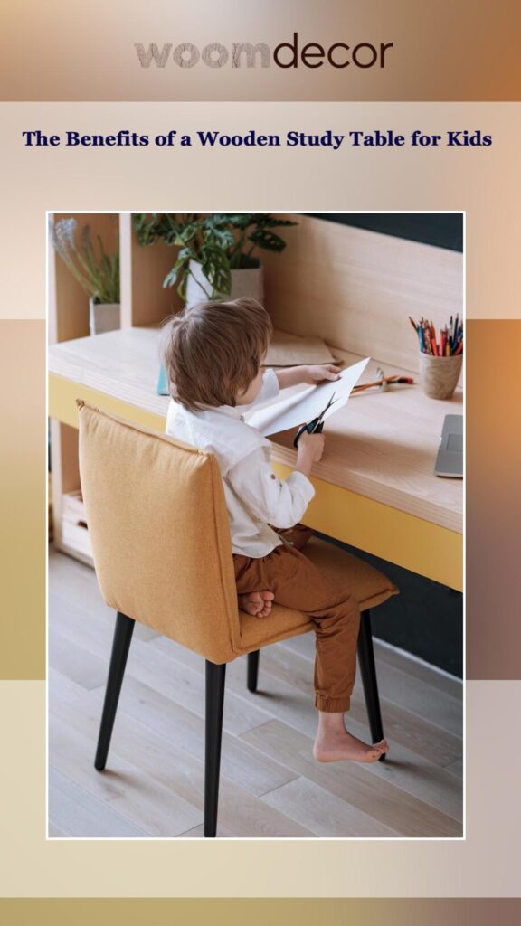 Vintage Wooden Study Table For Kids 3 The Benefits of a Wooden Study Table for Kids