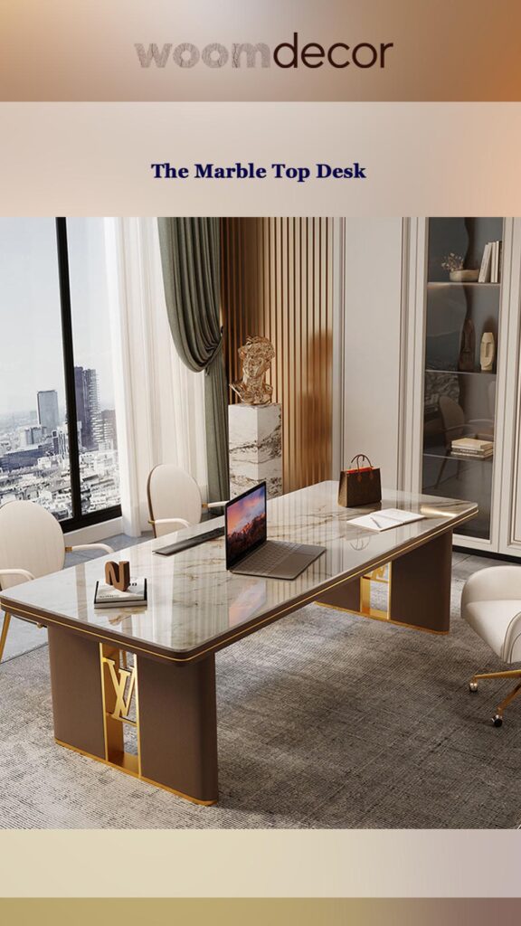 The 06 Best Study Tables For A Luxurious Home Office 8 The Marble Top Desk