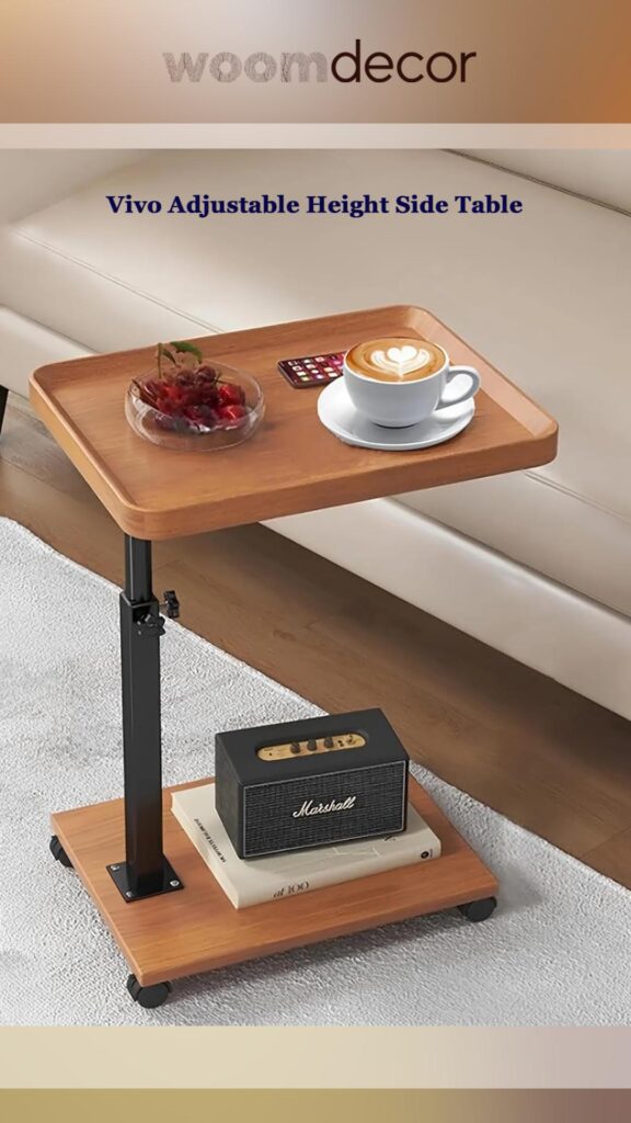The Best Sofa Side Tables For Students Rooms 6 Vivo Adjustable Height Side Table
