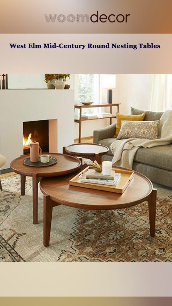 Best Nesting Tables For Modern Apartments 5 West Elm Mid Century Round Nesting Tables