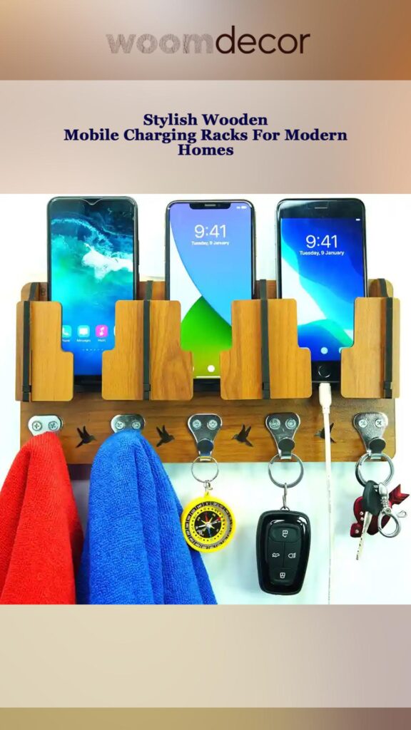 Wooden Mobile Charging Racks