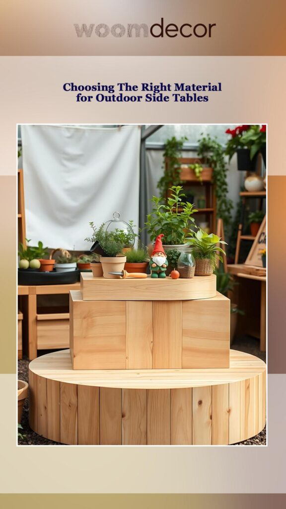 Side Tables For Balconies And Patios 9 Choosing The Right Material for Outdoor Side Tables