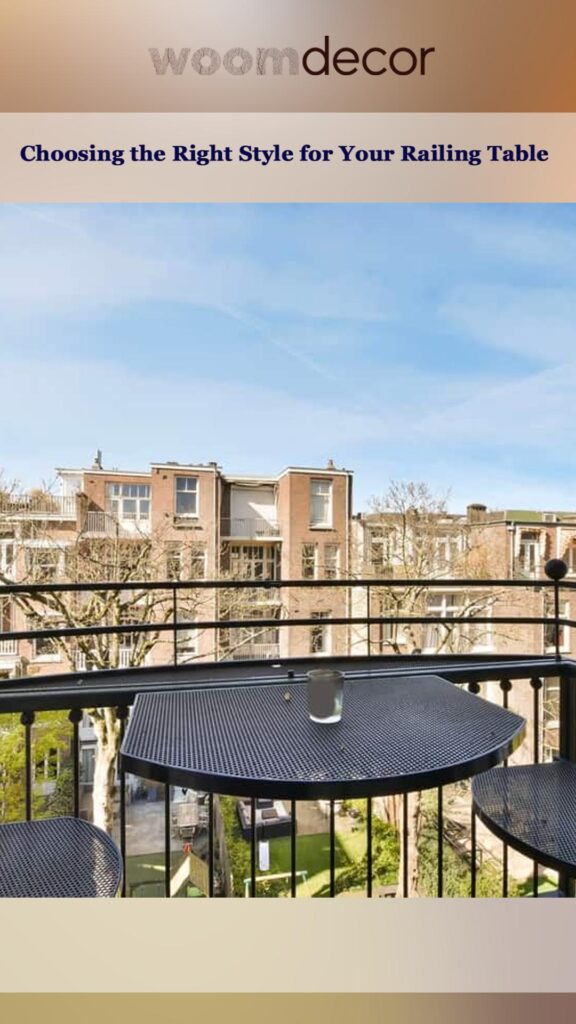 Choosing the Right Style for Your Railing Table