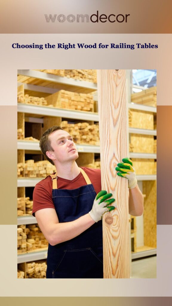 Choosing the Right Wood for Railing Tables