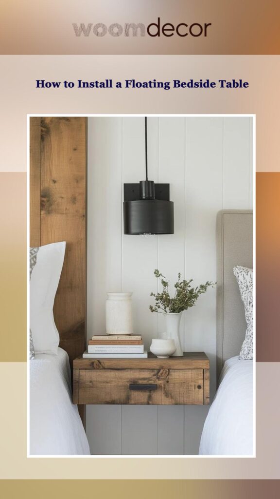 How to Install a Floating Bedside Table
